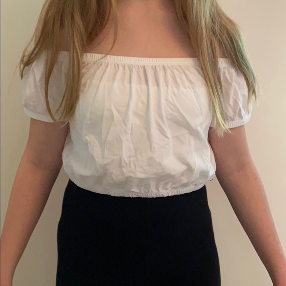 Off the shoulder white Blouse from Hollister
